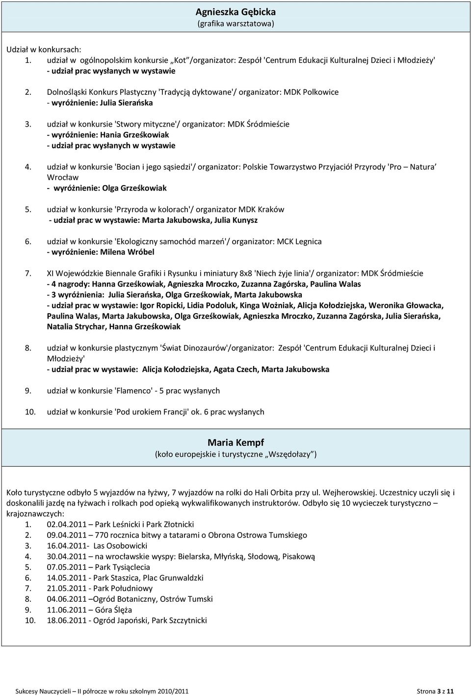 Dolnośląski Konkurs Plastyczny 'Tradycją dyktowane'/ organizator: MDK Polkowice - wyróżnienie: Julia Sieraoska 3.
