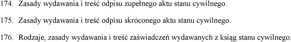 Zasady wydawania i treść odpisu skróconego aktu stanu