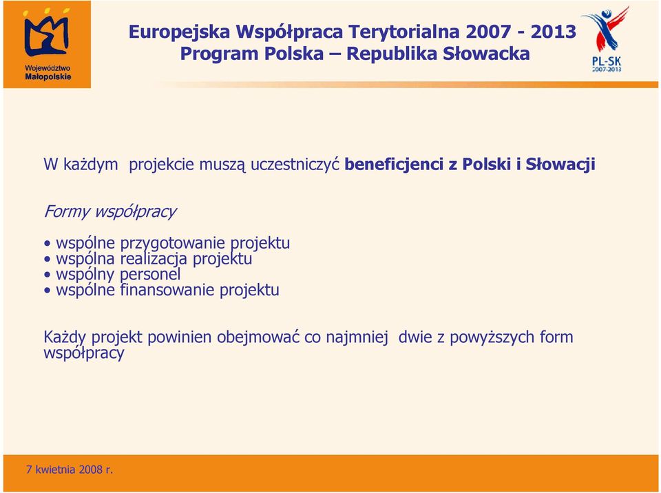 realizacja projektu wspólny personel wspólne finansowanie projektu