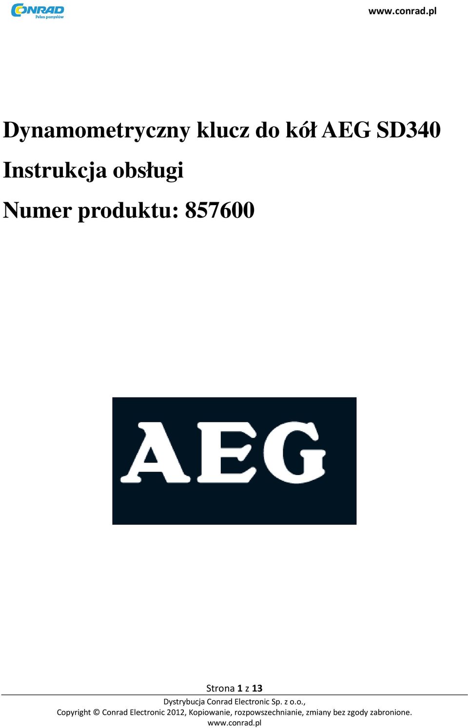 Instrukcja obsługi