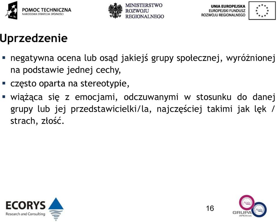 stereotypie, wiążąca się z emocjami, odczuwanymi w stosunku do