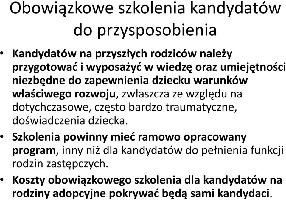 bardzo traumatyczne, doświadczenia dziecka.