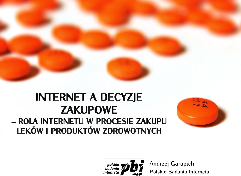 I PRODUKTÓW ZDROWOTNYCH Andrzej