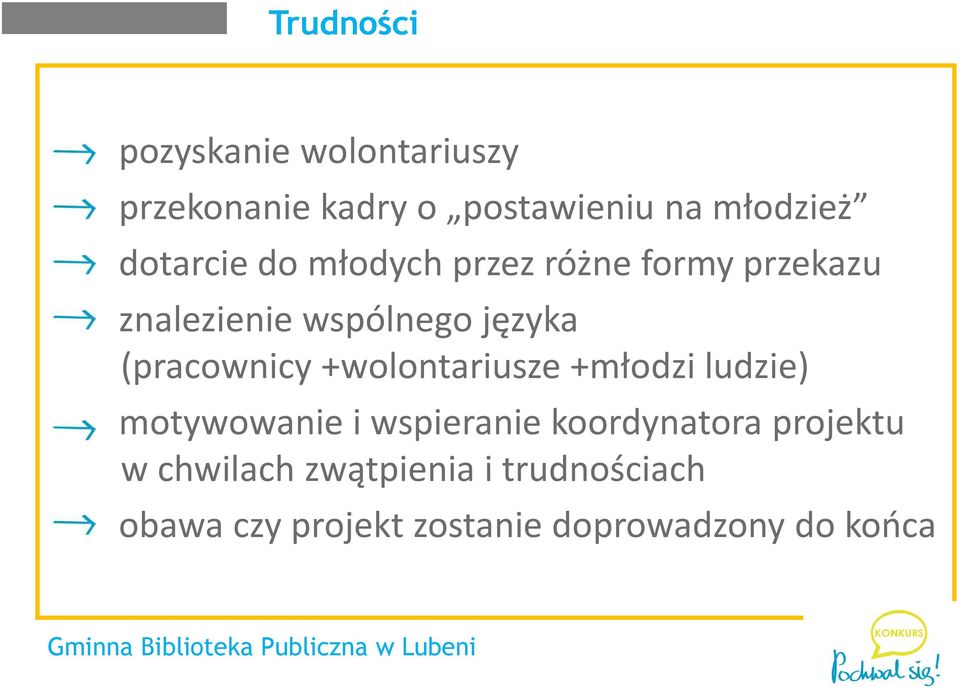 (pracownicy +wolontariusze +młodzi ludzie) motywowanie i wspieranie koordynatora