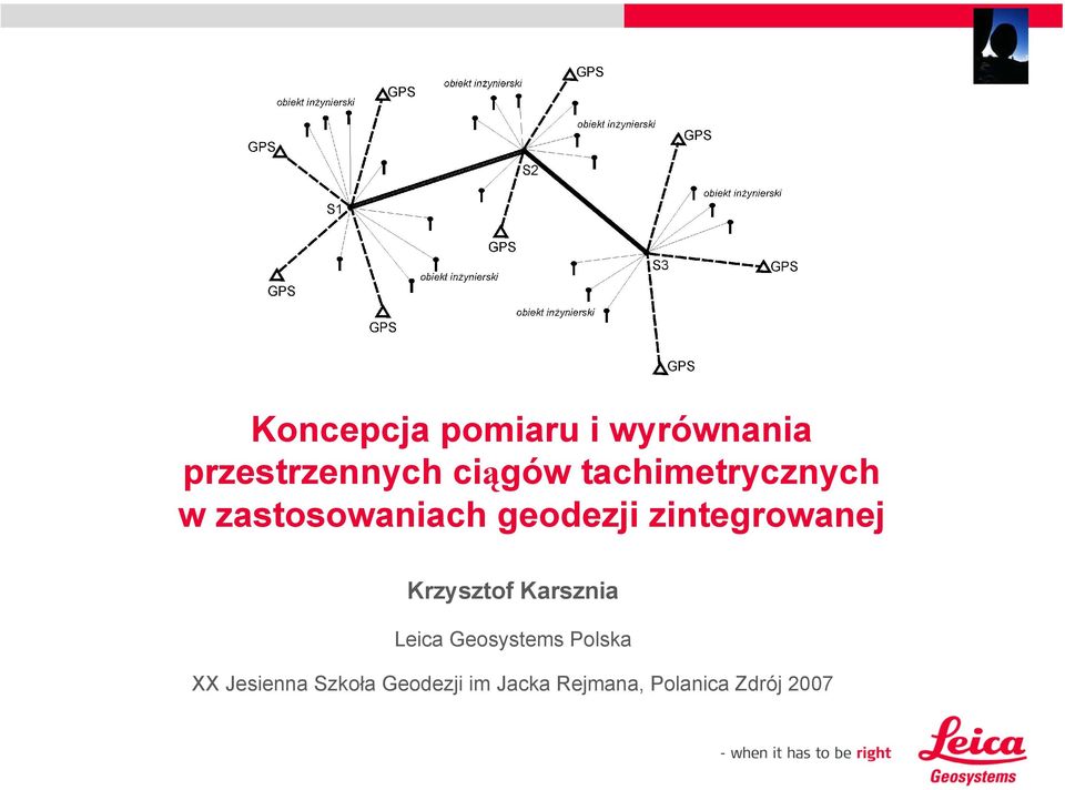 zintegrowanej Krzysztof Karsznia Leica Geosystems