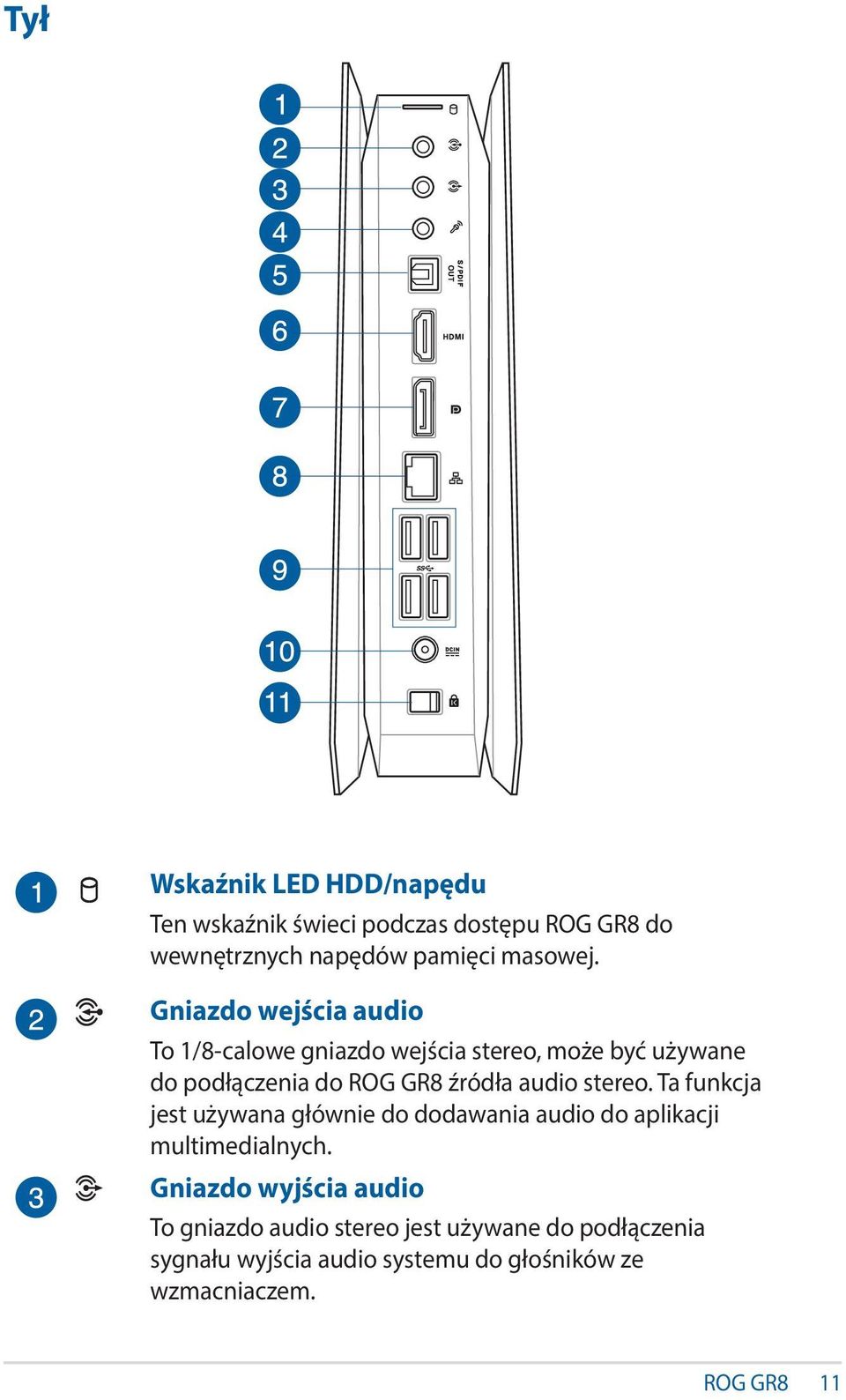 stereo. Ta funkcja jest używana głównie do dodawania audio do aplikacji multimedialnych.