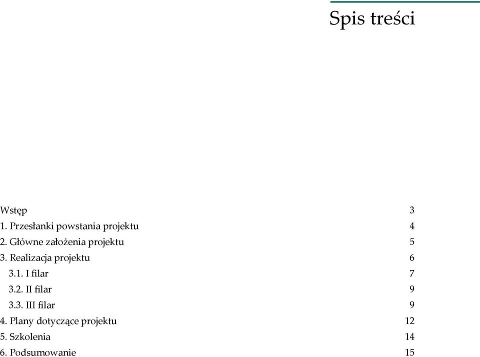 Główne założenia projektu 5 3. Realizacja projektu 6 3.