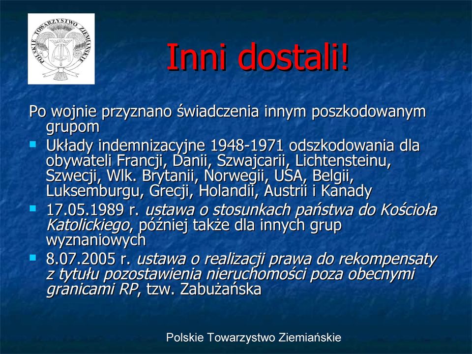 Danii, Szwajcarii, Lichtensteinu, Szwecji, Wlk.