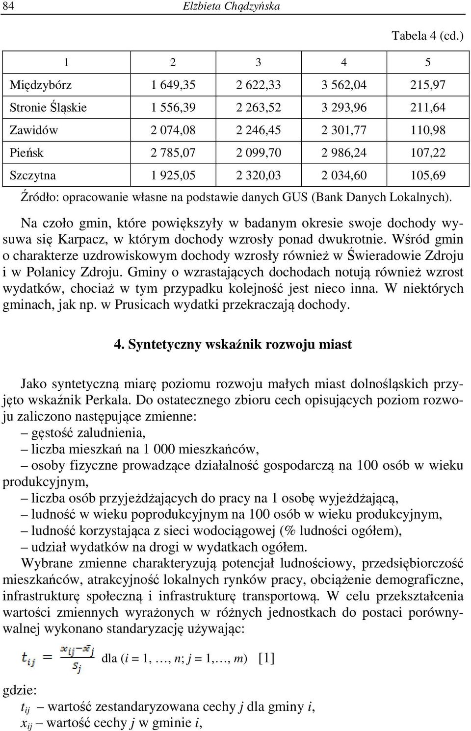 1 925,05 2 320,03 2 034,60 105,69 Źródło: opracowanie własne na podstawie danych GUS (Bank Danych Lokalnych).
