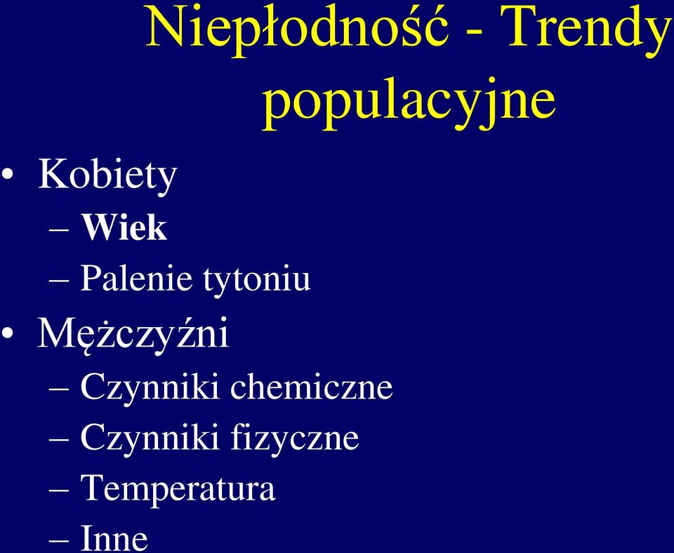 Czynniki chemiczne Czynniki