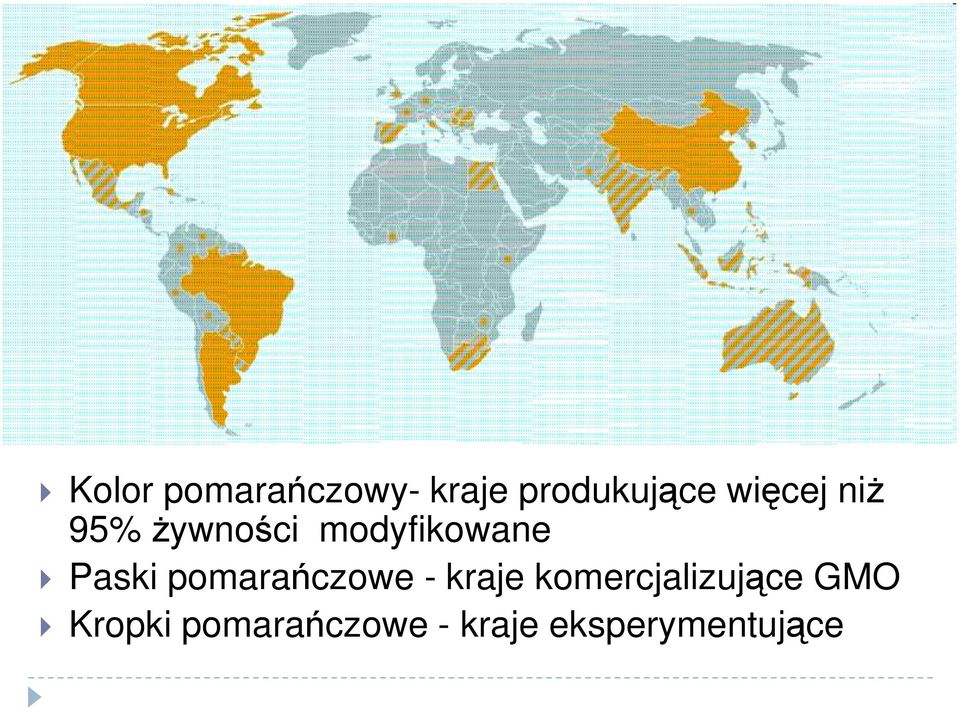 Paski pomarańczowe - kraje