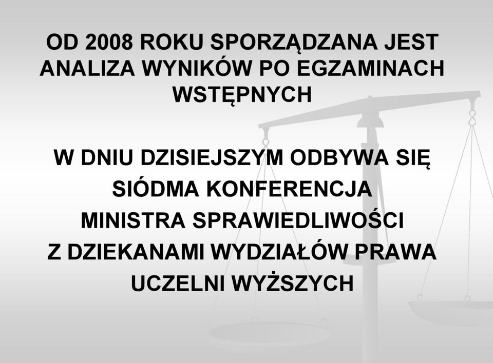 ODBYWA SIĘ SIÓDMA KONFERENCJA MINISTRA