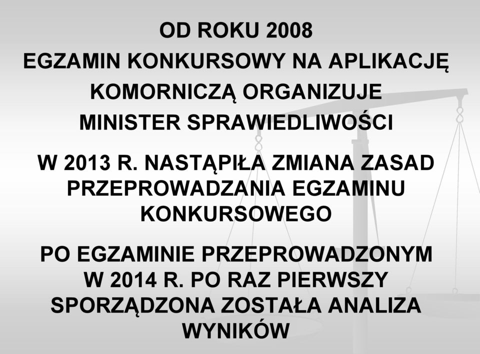 NASTĄPIŁA ZMIANA ZASAD PRZEPROWADZANIA EGZAMINU KONKURSOWEGO PO