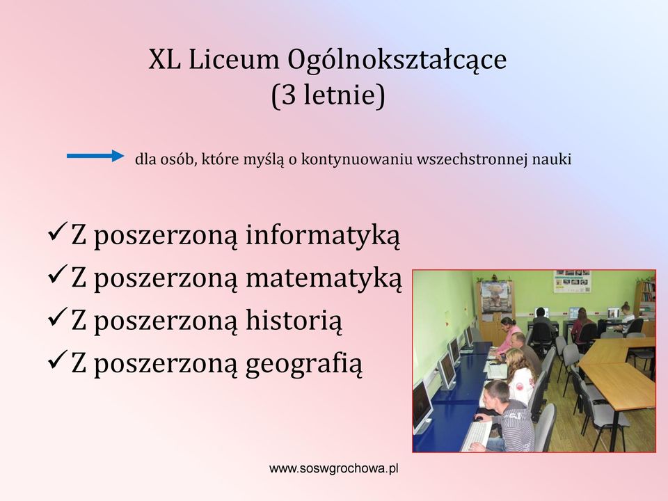 nauki Z poszerzoną informatyką Z poszerzoną
