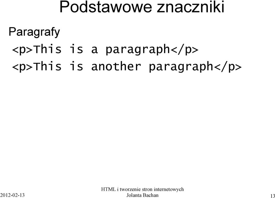paragraph</p> <p>this is