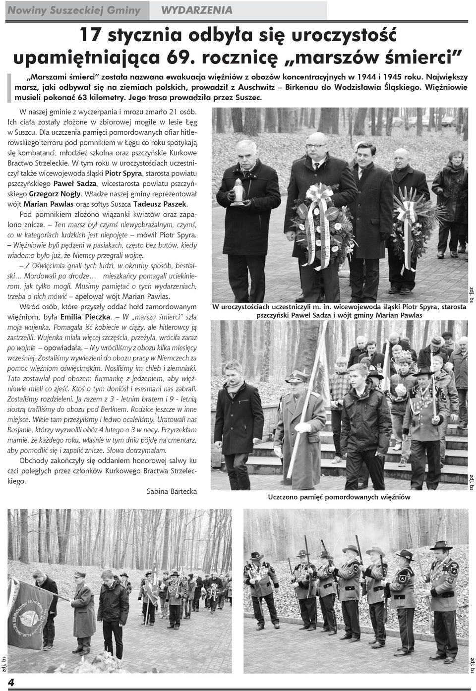 Uczczono pamięć pomordowanych więźniów W uroczystościach uczestniczyli m. in.