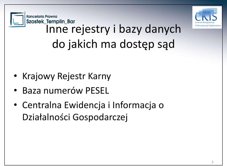 Baza numerów PESEL Centralna Ewidencja