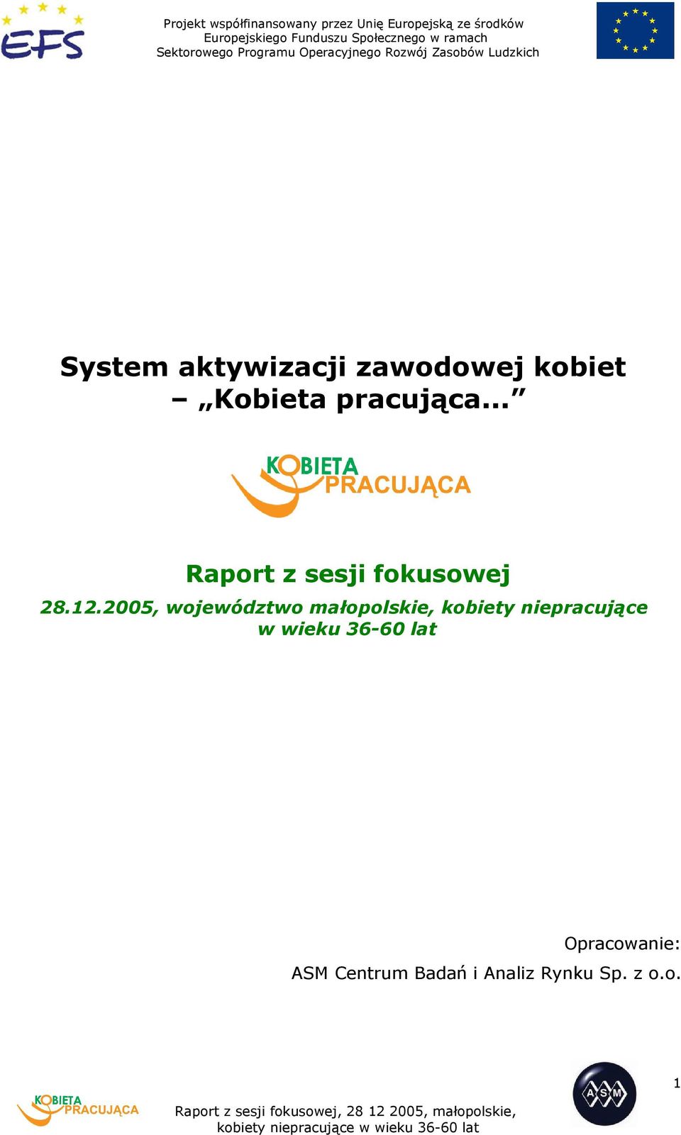 2005, województwo małopolskie, kobiety niepracujące w