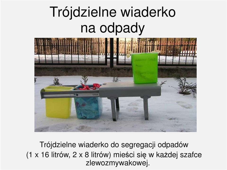 wiaderko do segregacji odpadów (1 x 16 litrów,