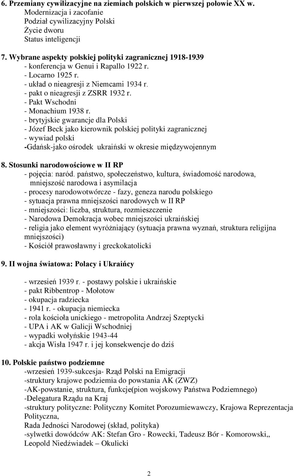 - Pakt Wschodni - Monachium 1938 r.