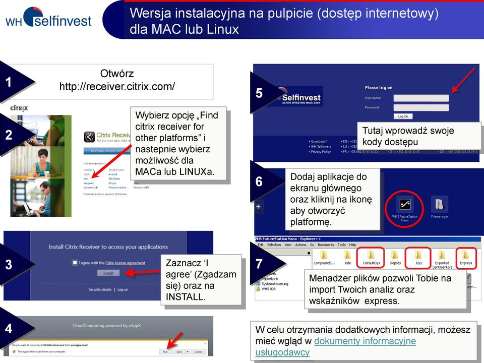 6 Dodaj aplikacje do ekranu głównego oraz kliknij na ikonę aby otworzyć platformę.