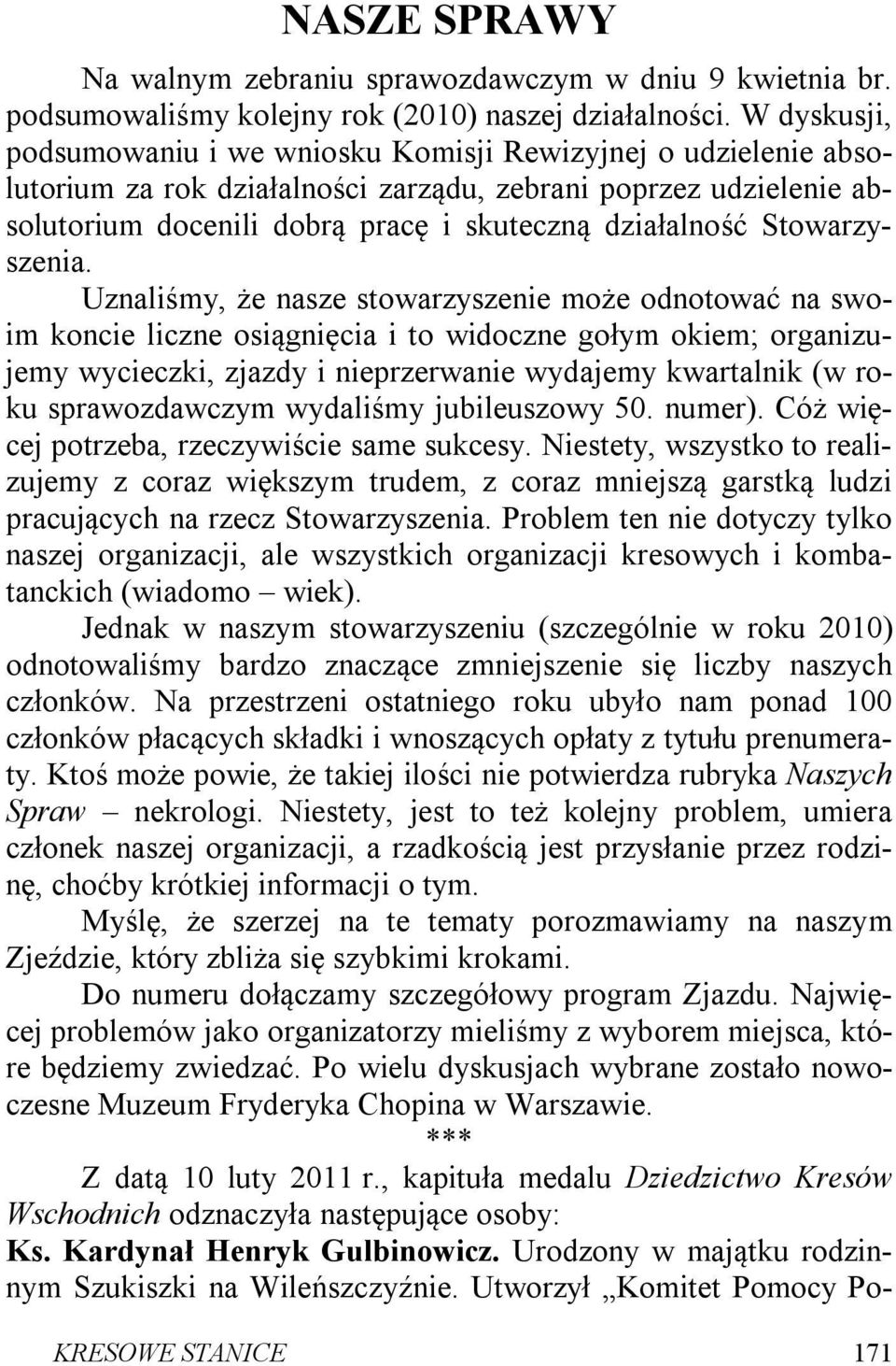 Stowarzyszenia.
