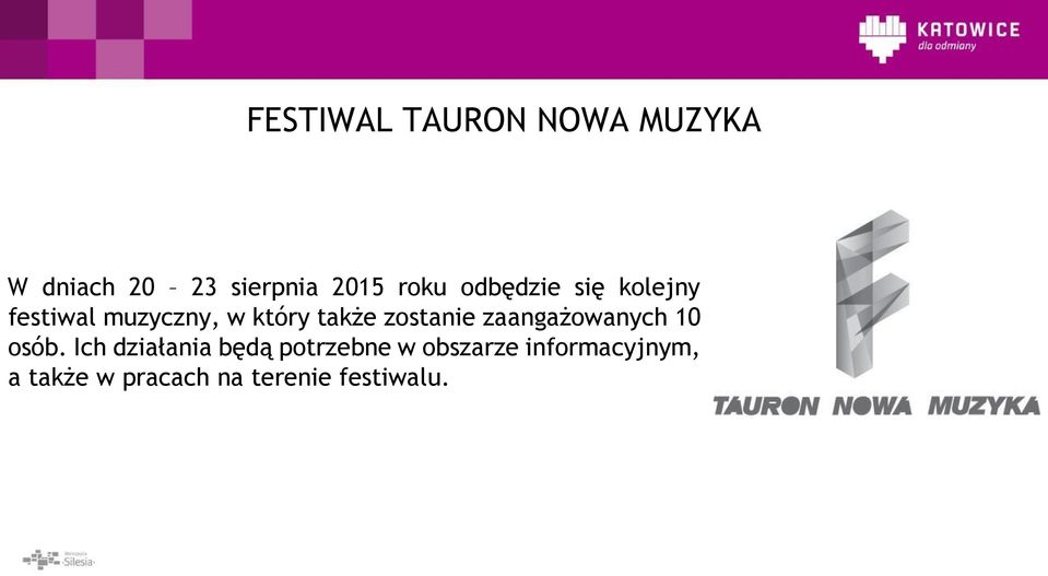 zostanie zaangażowanych 10 osób.