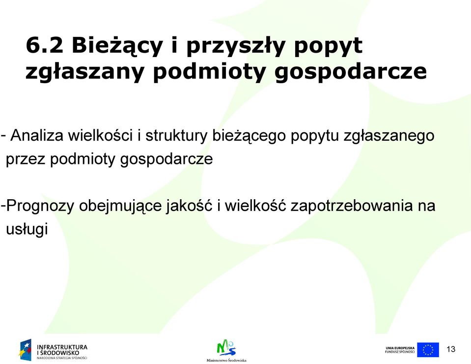 popytu zgłaszanego przez podmioty gospodarcze