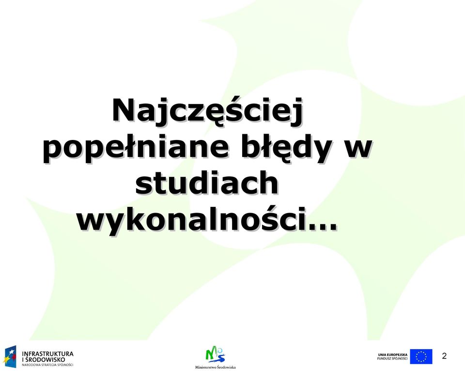 błędy w