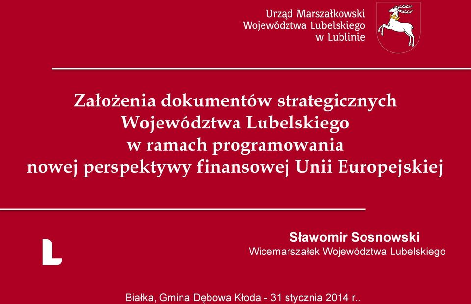 finansowej Unii Europejskiej Sławomir Sosnowski