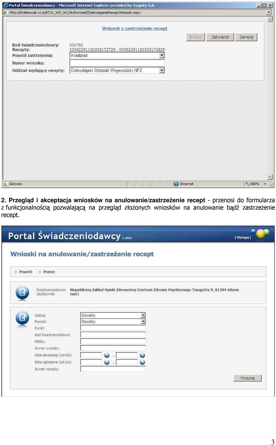 formularza z funkcjonalnością pozwalającą na