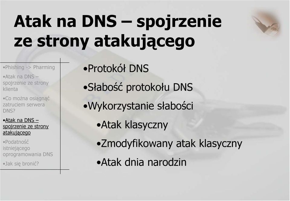 Wykorzystanie słabości Atak klasyczny