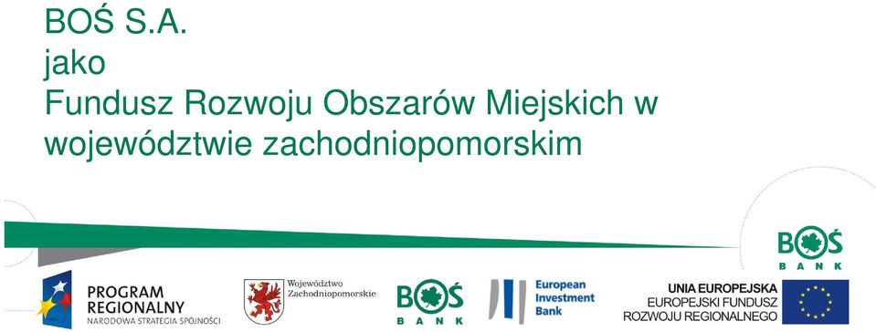 Obszarów Miejskich w