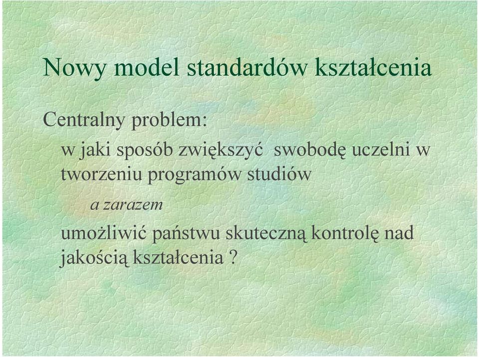 w tworzeniu programów studiów a zarazem