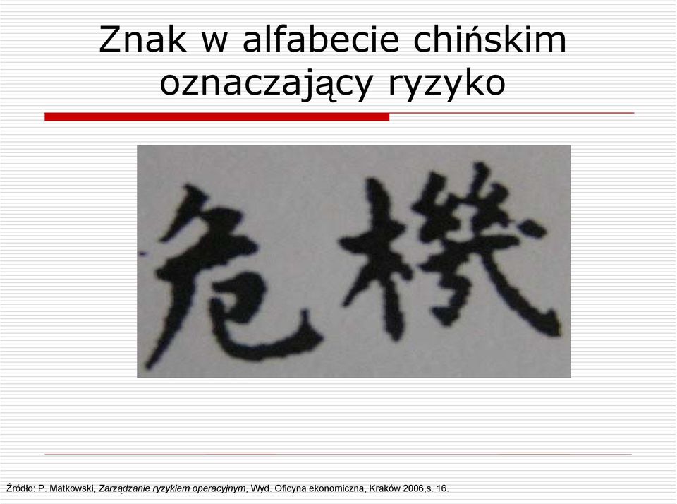 Matkowski, Zarządzanie ryzykiem