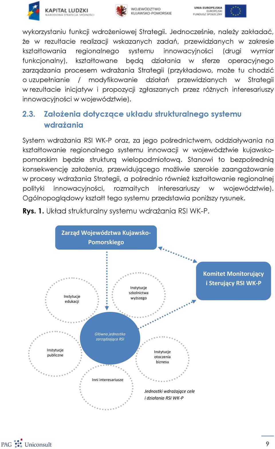 działania w sferze operacyjnego zarządzania procesem wdrażania Strategii (przykładowo, może tu chodzić o uzupełnianie / modyfikowanie działań przewidzianych w Strategii w rezultacie inicjatyw i