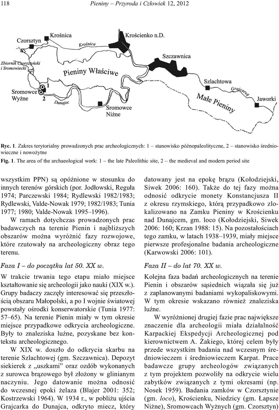 Jodłowski, Reguła 1974; Parczewski 1984; Rydlewski 1982/1983; Rydlewski, Valde-Nowak 1979; 1982/1983; Tunia 1977; 1980; Valde-Nowak 1995 1996).