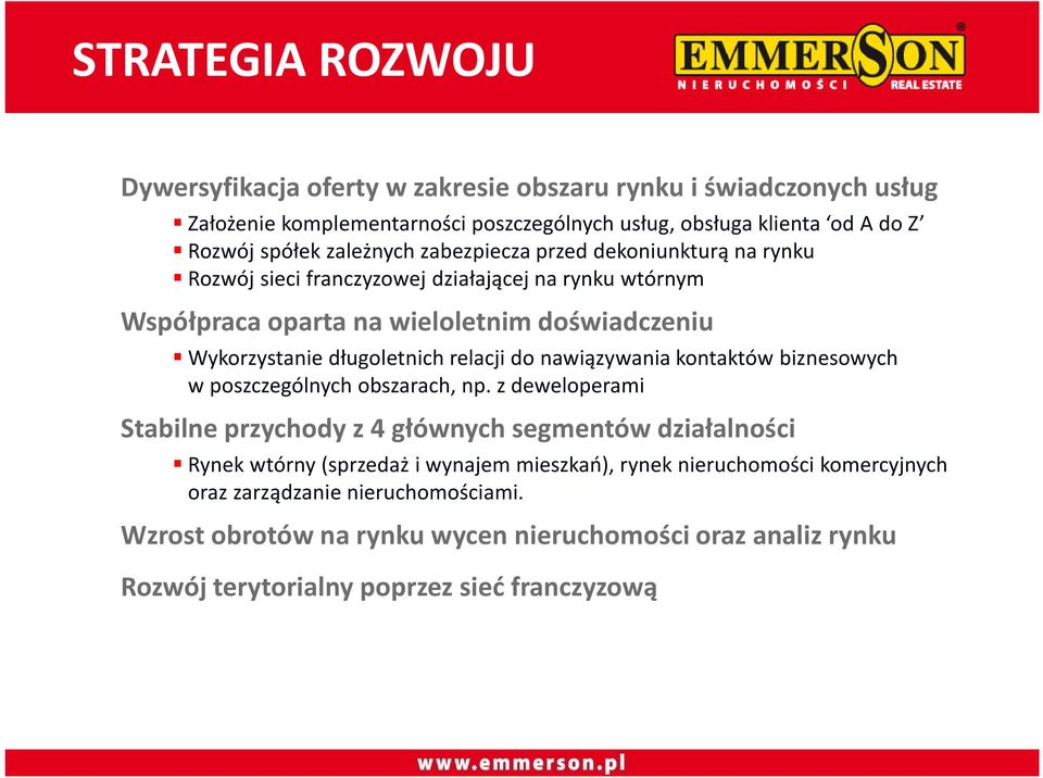 relacji do nawiązywania kontaktów biznesowych w poszczególnych obszarach, np.