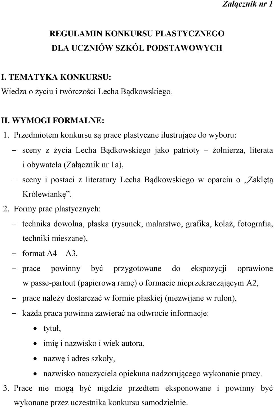 Bądkowskiego w oparciu o Zaklętą Królewiankę. 2.