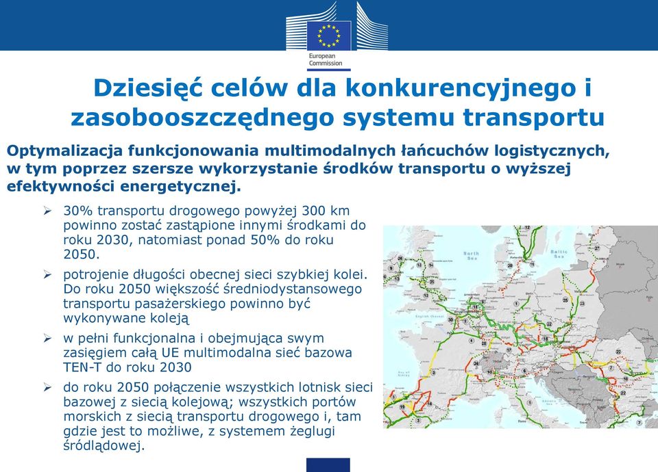 potrojenie długości obecnej sieci szybkiej kolei.