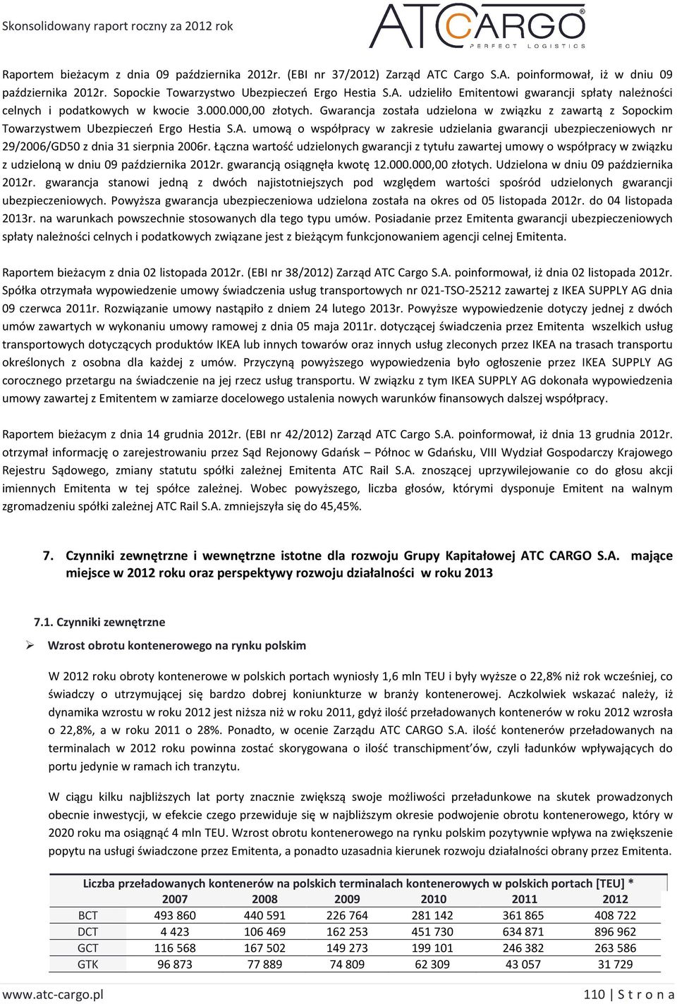 umową o współpracy w zakresie udzielania gwarancji ubezpieczeniowych nr 29/2006/GD50 z dnia 31 sierpnia 2006r.