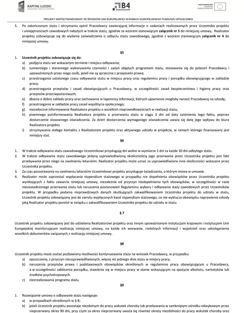 niniejszej umowy. 5 1.