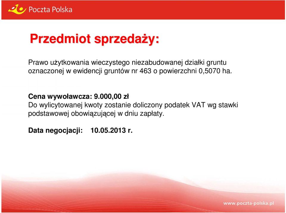 Cena wywoławcza: 9.
