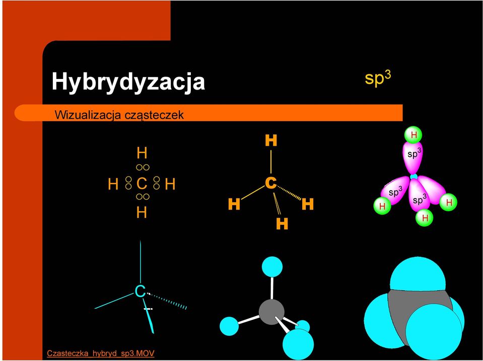 cząsteczek sp 3 sp