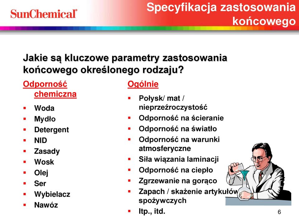 nieprzeźroczystość Odporność na ścieranie Odporność na światło Odporność na warunki atmosferyczne Siła