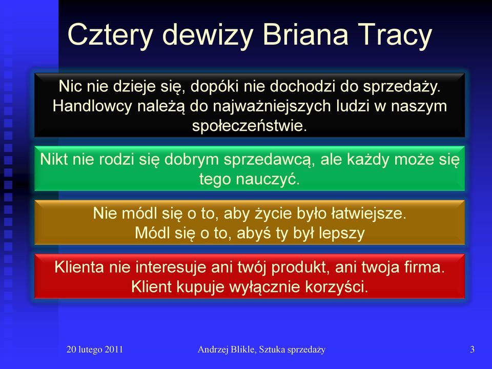 Nikt nie rodzi się dobrym sprzedawcą, ale każdy może się tego nauczyć.