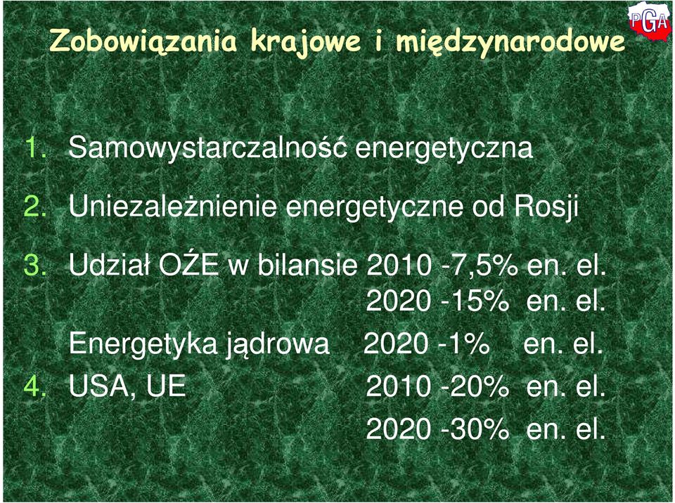 Uniezależnienie energetyczne od Rosji 3.