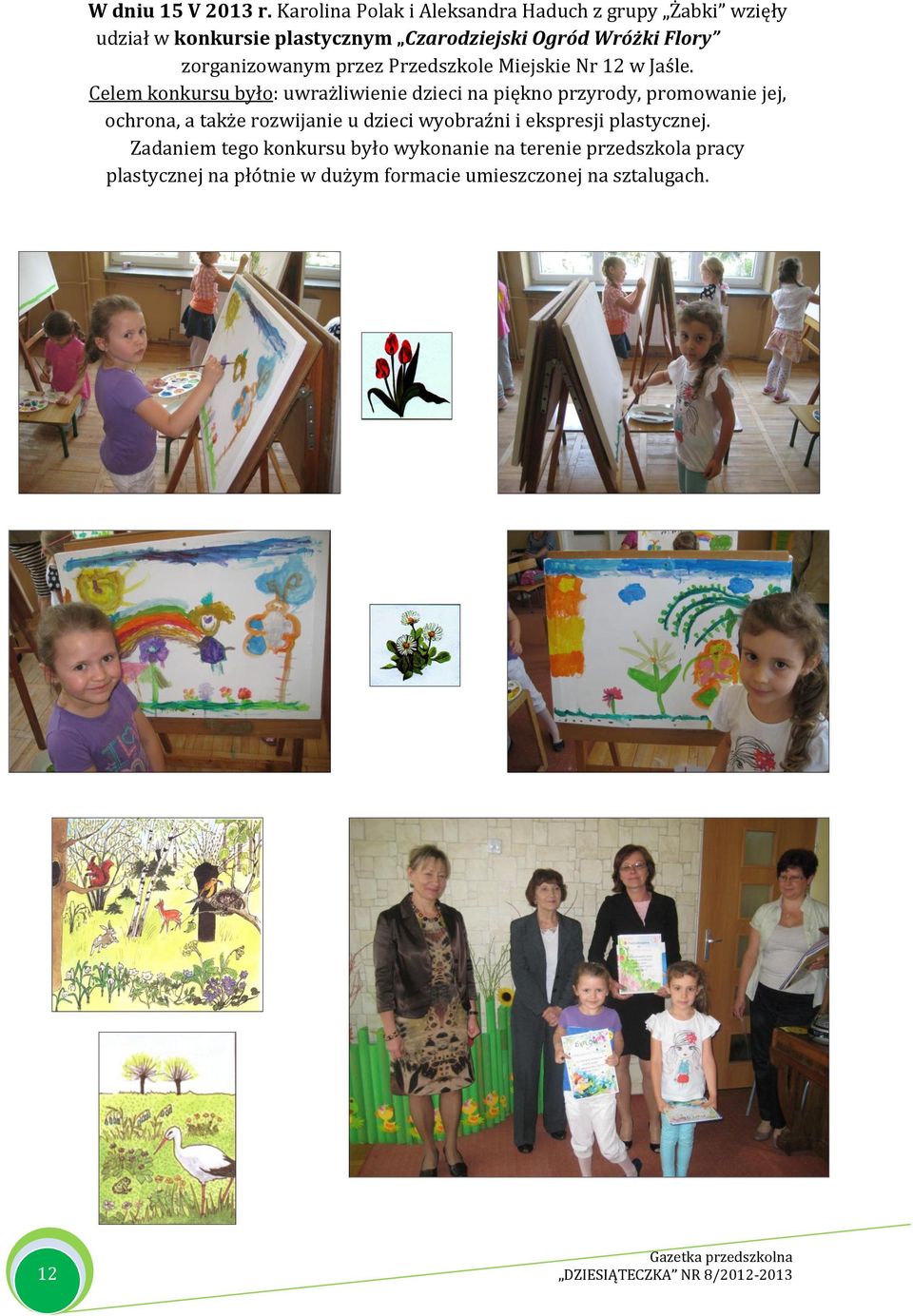 zorganizowanym przez Przedszkole Miejskie Nr 12 w Jaśle.