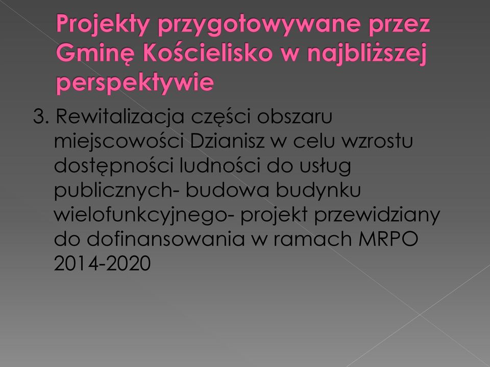 usług publicznych- budowa budynku wielofunkcyjnego-