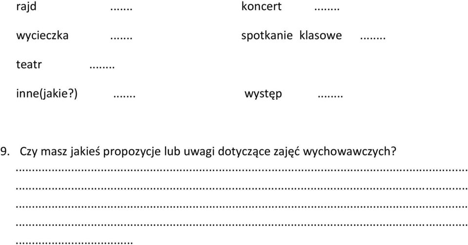 )... występ... 9.